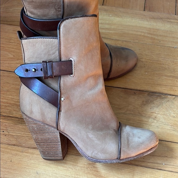 Rag & Bone Kinsey Tan Suede Boots Size 37 US 7 - Picture 5 of 6